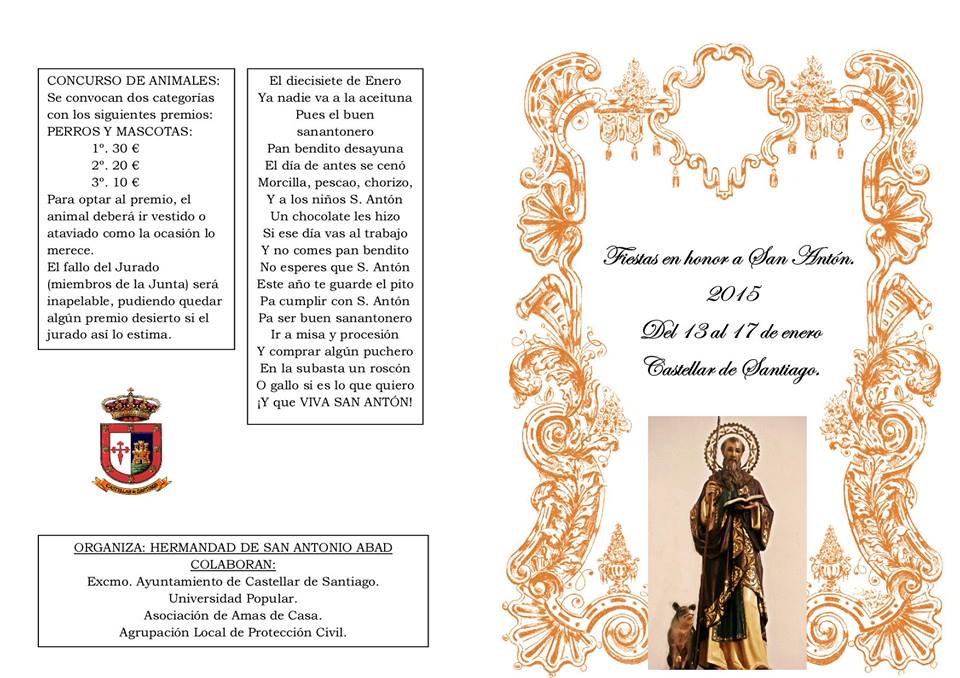 Programa Fiestas San Anton
